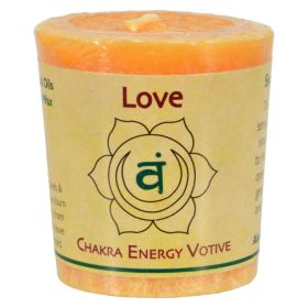 Aloha Bay - Chakra Votive Canlde - Love - Case of 12 - 2 oz