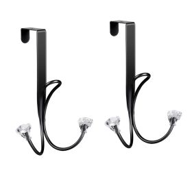 2pcs/Double Hook for Clothes Adhesive Hook Heavy Duty Wall Hook Clothes Hook Coat Hook Wall Mount