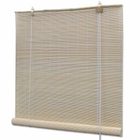 Natural Bamboo Roller Blinds 47.2" x 63"