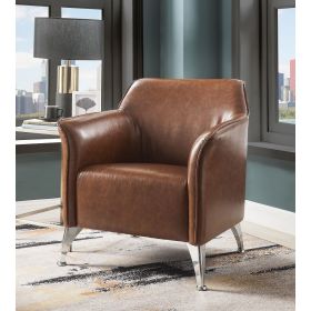 Teague Accent Chair in Brown PU XH