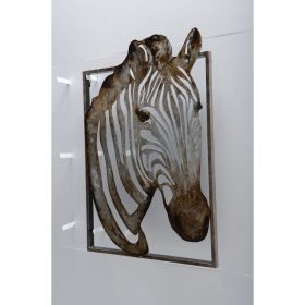 Unique Zebra Metal Art; DunaWest